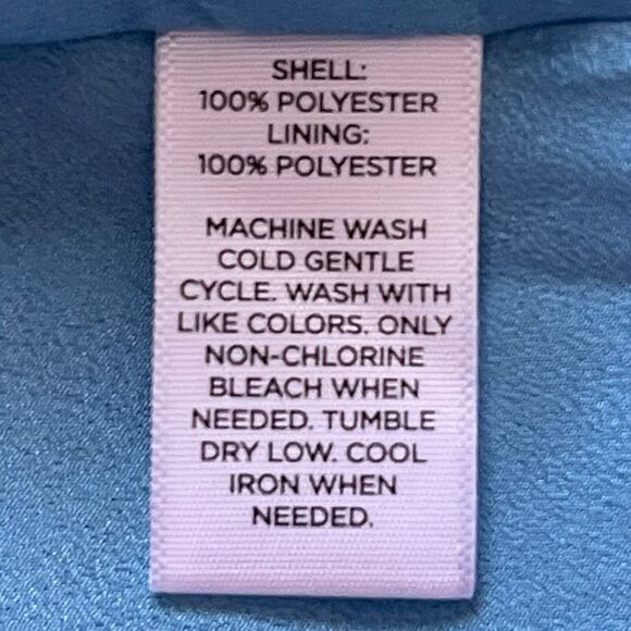 Prabal Gurung JCP Women’s Plus 2X Blue Floral Chiffon Cottagecore Dress - Picture 6 of 8